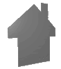 Hartschaumplatte in Haus-Form konturgefräst <br>einseitig 4/0-farbig bedruckt