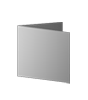 Hochzeitskarte Quadrat 105 x 105 mm 4-seiter 4/4 farbig + Sonderfarbe Silber