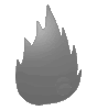 Hohlkammerplatte in Feuer-Form konturgefräst <br>einseitig 4/0-farbig bedruckt