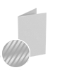 Klapp-Visitenkarten hoch 5/5 farbig mit einseitigem partiellem UV-Lack <br>beidseitig bedruckt (CMYK 4-farbig + 1 Silber-Sonderfarbe)