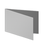 Taufkarte DIN A6 quer 4-seiter 4/4 farbig mit beidseitig partieller Glitzer-Lackierung