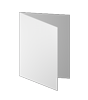 Trauerkarte DIN A6 4-seiter 4/4 farbig mit beidseitig partieller Glitzer-Lackierung