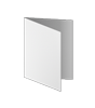 Trauerkarte DIN A7 4-seiter 4/4 farbig + Sonderfarbe Silber