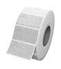 Hochwertige Graspapier Etiketten auf Rolle in Frei-Form (eine Stanzform möglich)