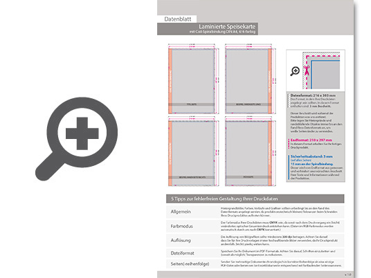 Product Bild laminierte_speisekarte_mit_coil-spiralbindung__endformat_din_a4__32-seitig