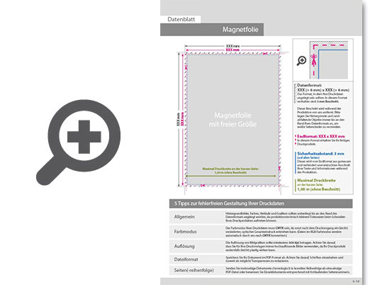 Product Bild selbstklebende_magnetfolie_in_freier_gr____e_(rechteckig)__4_0-farbig_bedruckt