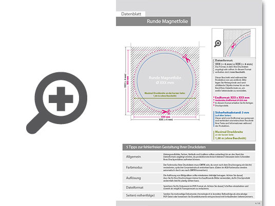 Product Bild selbstklebende_magnetfolie_rund_(kreisrund_konturgeschnitten)__4_0-farbig_bedruckt
