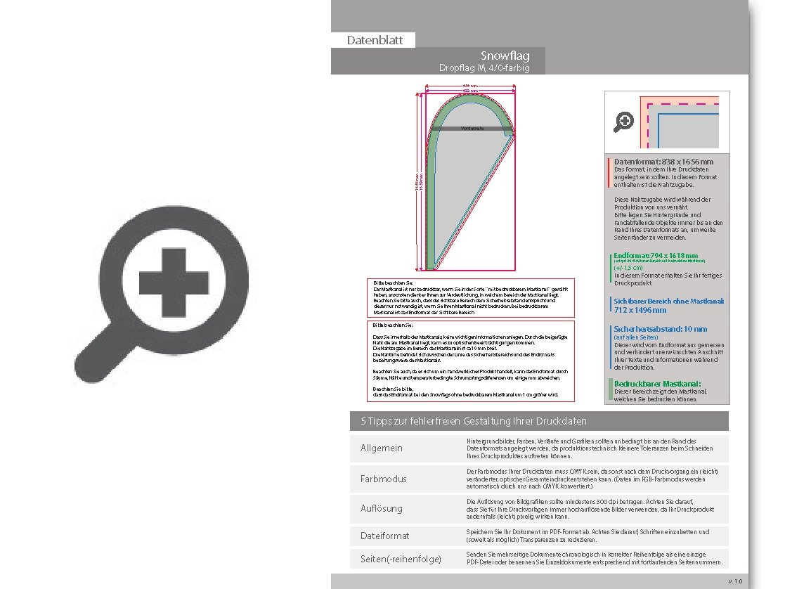 Product Bild snowflag_premium-drop_medium__4_0-farbig_bedruckt_inkl__gest__nge_und_erdspie___(80_cm_l__nge)