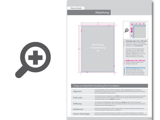 Product Bild abizeitung_mit_drahtheftung__endformat_din_a4__48-seitig