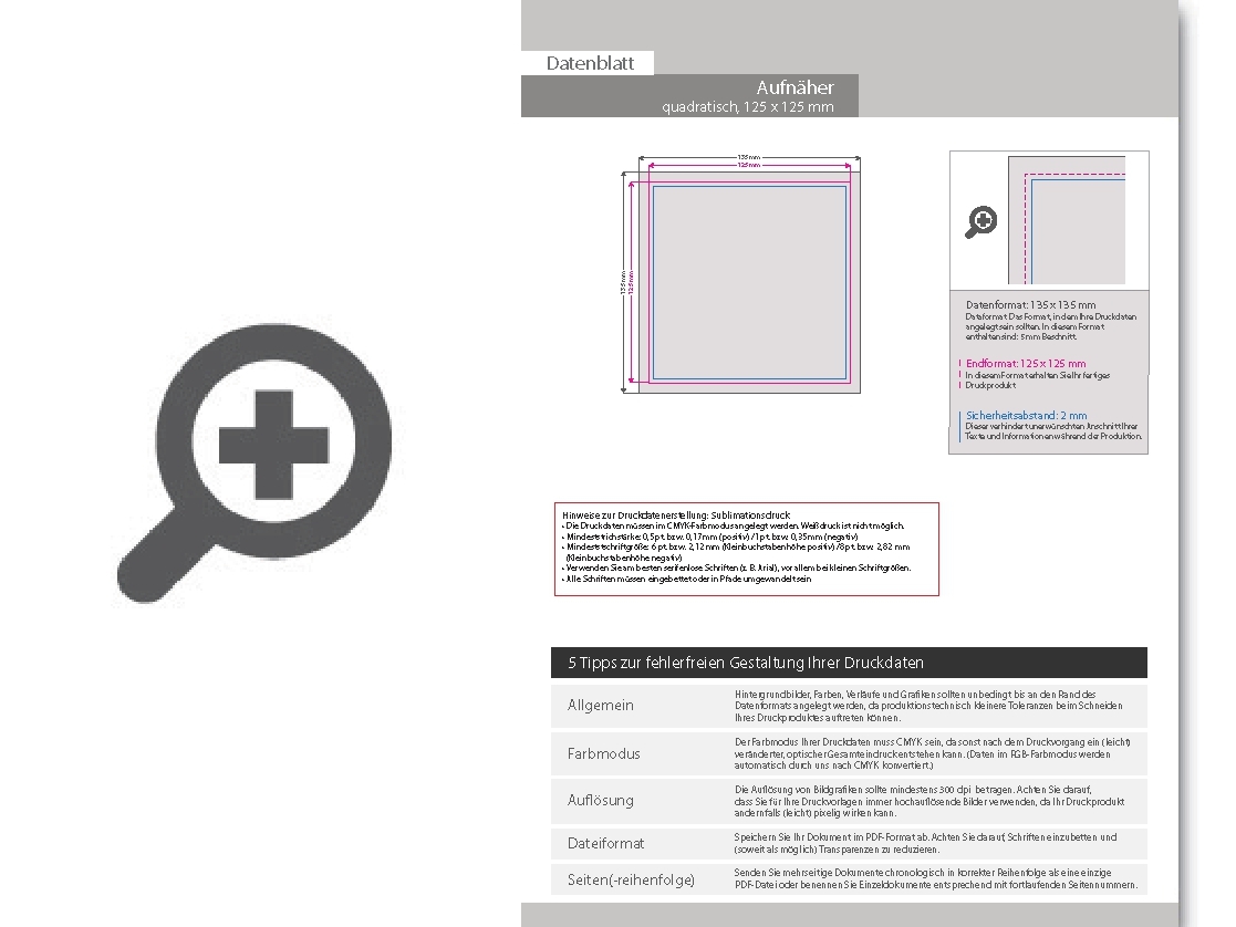 Product Bild hochwertiger_aufn__her_mit_b__gelfolie_quadratisch_12_5_x_12_5_cm__mit_druck