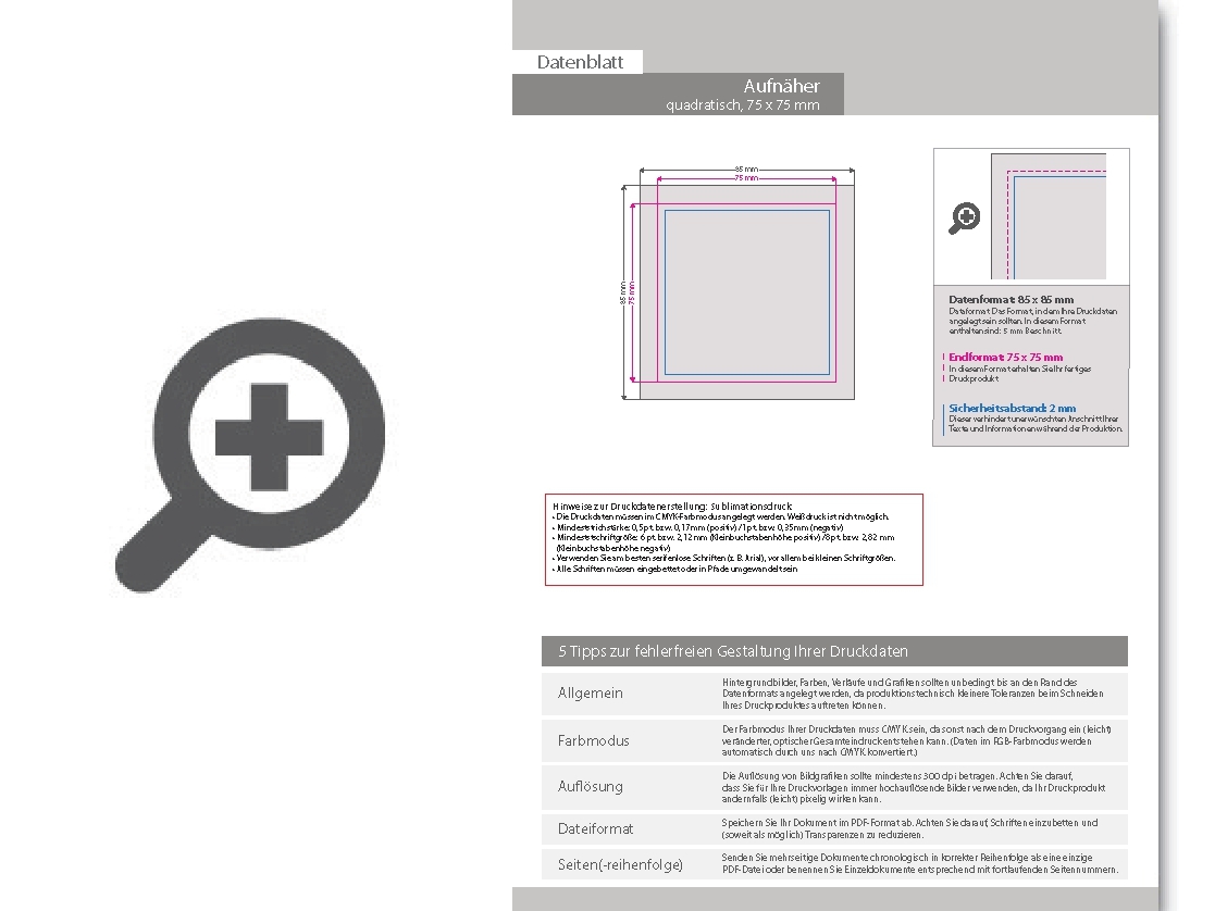 Product Bild hochwertiger_aufn__her_mit_b__gelfolie_quadratisch_7_5_x_7_5_cm__mit_druck