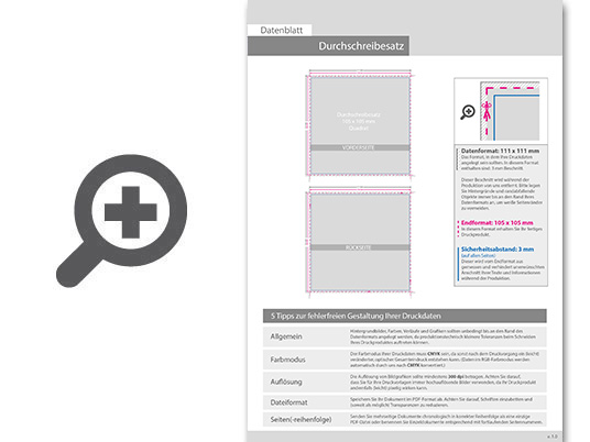 Product Bild durchschreibes__tze_quadrat_10_5_cm_x_10_5_cm__3-fach__4_1-farbig__100_s__tze_je_block