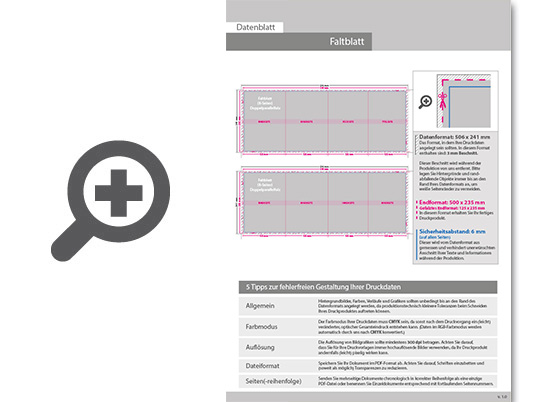 Product Bild faltblatt__gefalzt_auf_maxi-format_(12_5_cm_x_23_5_cm)__vertikaler_doppelparallelfalz__8-seitig