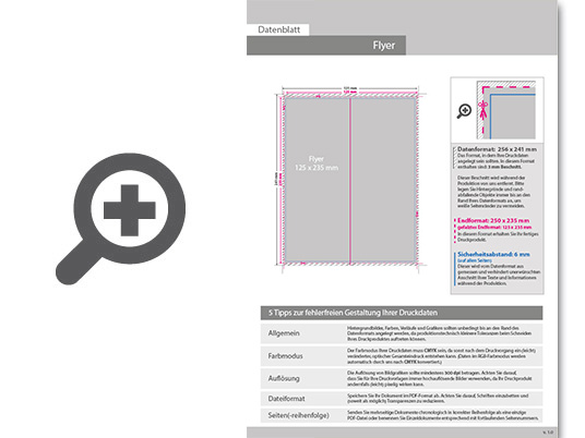 Product Bild faltblatt__gefalzt_auf_maxi-format_(12_5_cm_x_23_5_cm)__vertikaler_mittelfalz__4-seitig