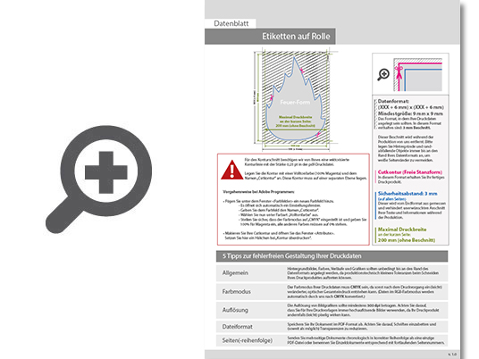 Product Bild hochwertige_etiketten_auf_rolle_in_feuer-form