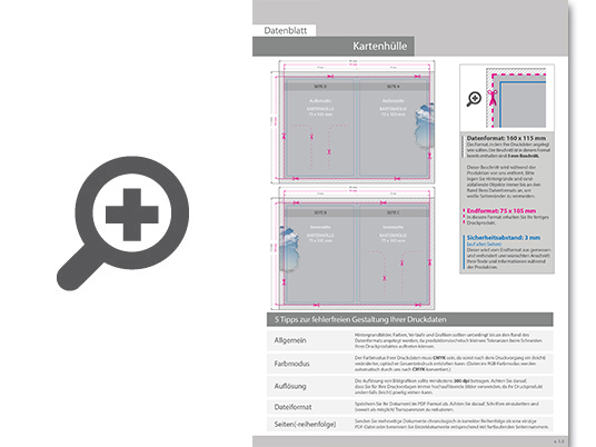 Product Bild kartenh__lle_basic_7_5_x_10_5_cm__1_1-farbig_(schwarz)_bedruckt