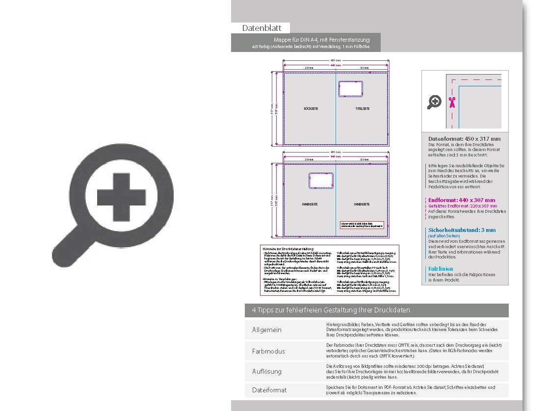 Product Bild mappe_f__r_din_a4__mit_fensterstanzung__4_0_farbig_(au__enseite_bedruckt)__mit_mattfolie_kaschiert