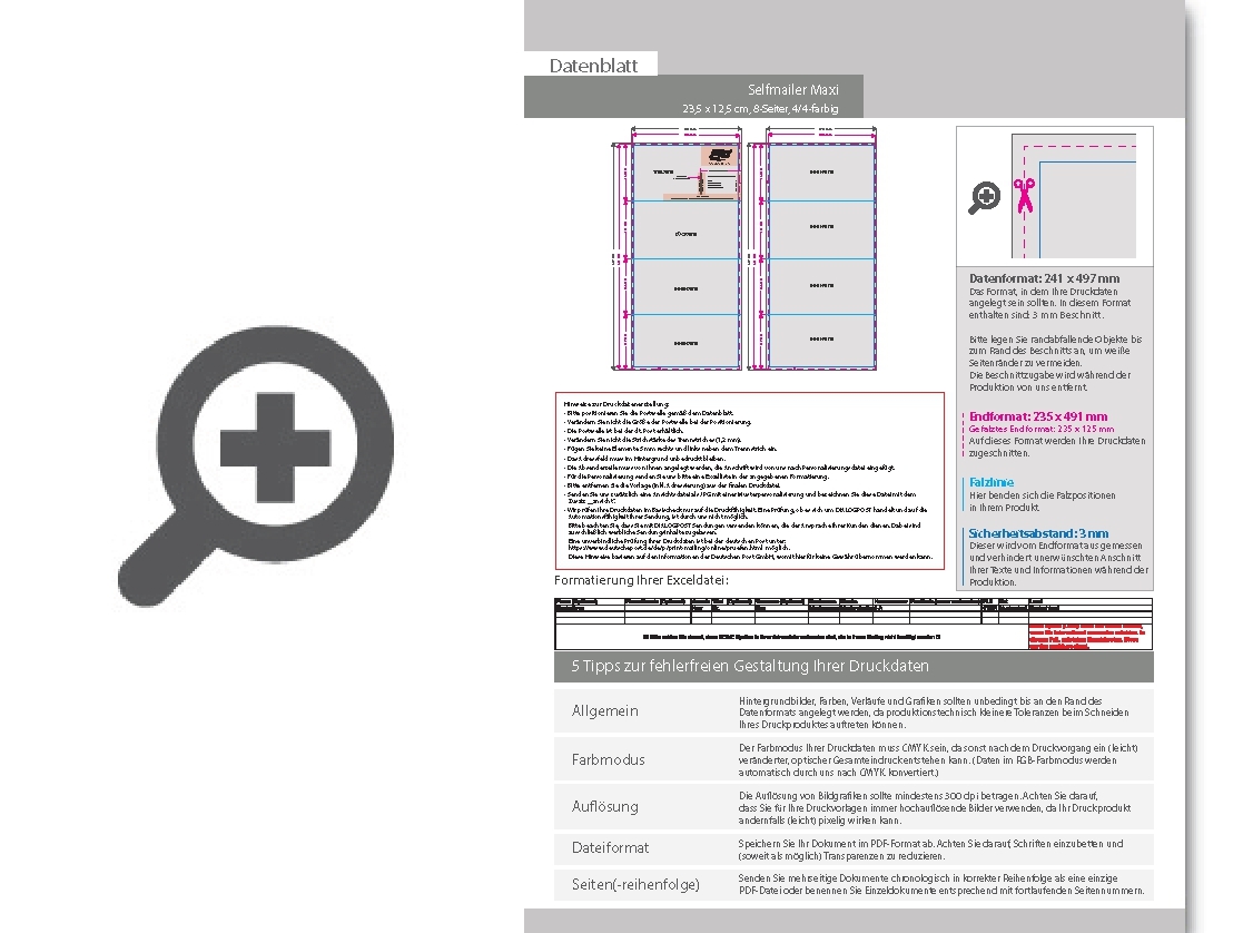 Product Bild selfmailer__gefalzt_auf_maxi-format_(23_5_x_12_5_cm)__8-seiter