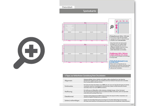 Product Bild speisekarte__gefalzt_auf_din_a6__8-seiter_(doppelparallelfalz)