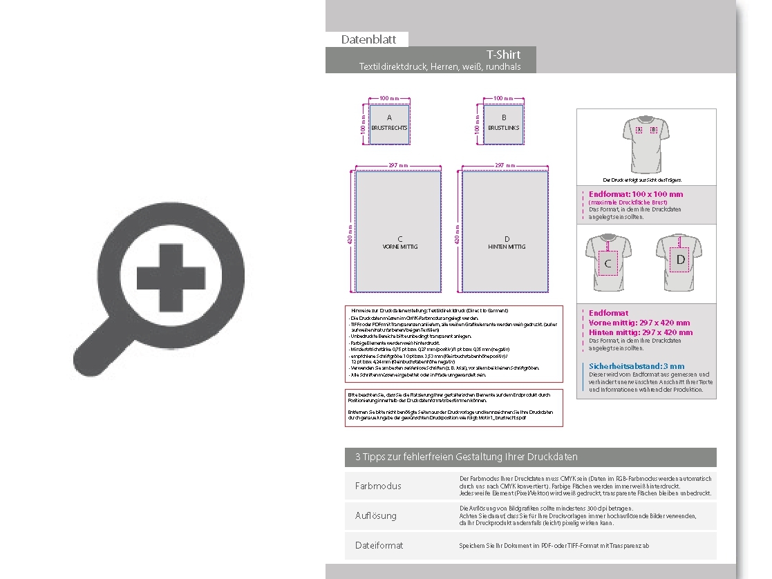 Product Bild herren-t-shirt_organic__wei___-_b&c_collection__mit_zwei_druckpositionen