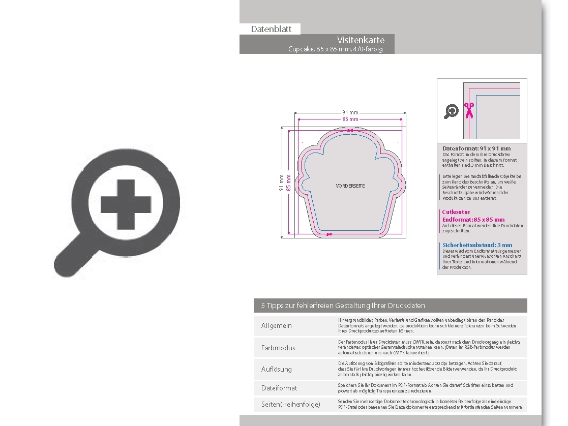 Product Bild visitenkarte_cupcake__85_x_85_mm__1-seitig__4_0-farbig_cmyk