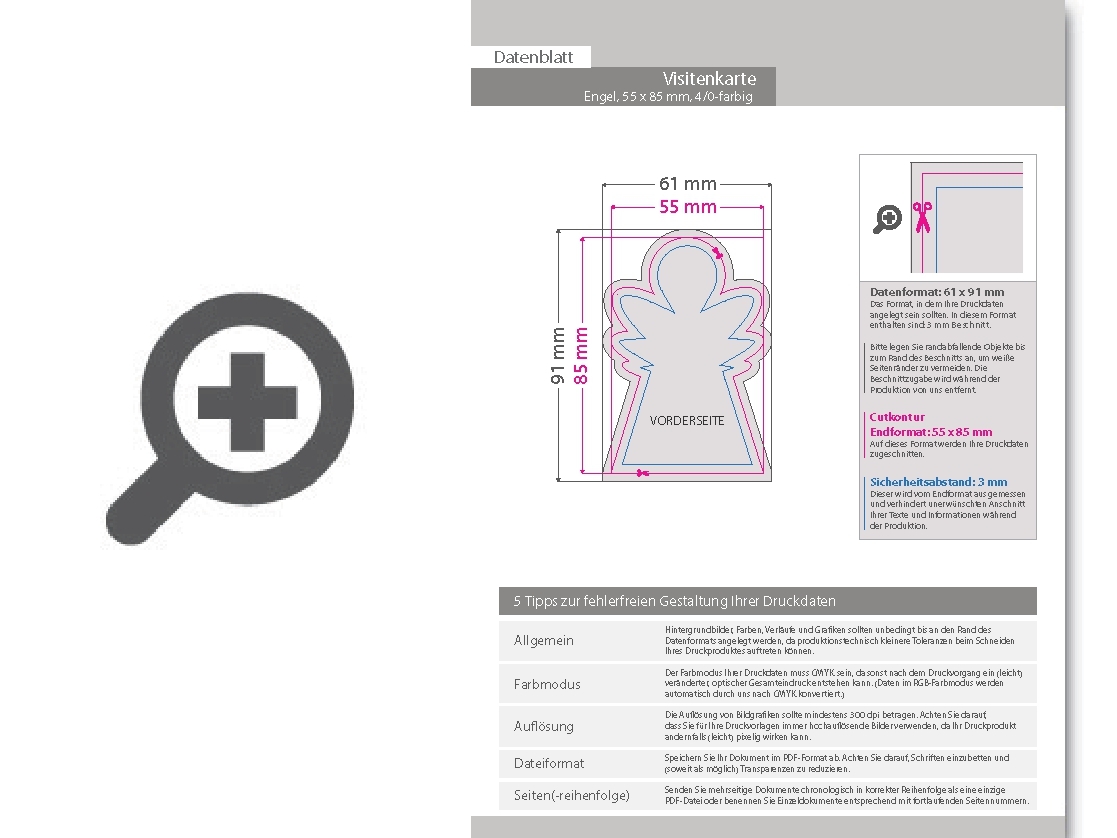 Product Bild visitenkarte_engel__55_x_85_mm__1-seitig__4_0-farbig_cmyk