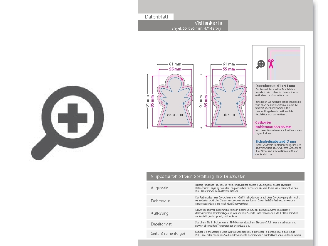Product Bild visitenkarte_engel__55_x_85_mm__2-seitig__4_4-farbig_cmyk