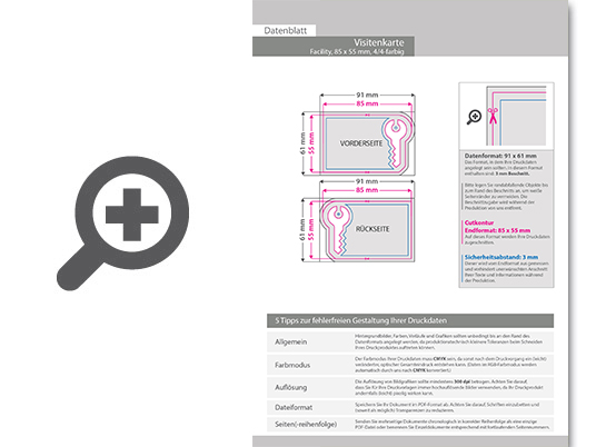Product Bild visitenkarte_facility__85_x_55_mm__2-seitig__4_4-farbig_cmyk