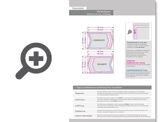 Product Bild visitenkarte_pfeil__85_x_55_mm__2-seitig__4_4-farbig_cmyk
