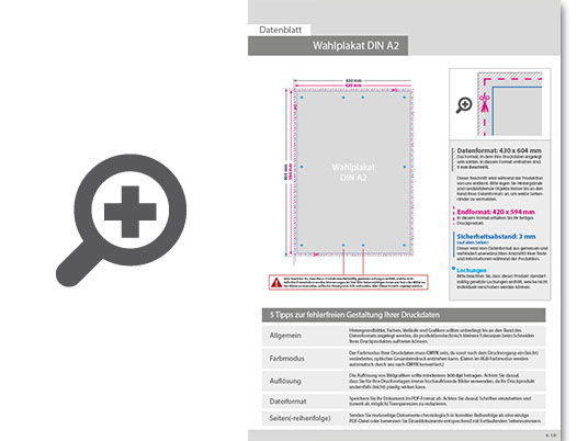 Product Bild wahlplakat_auf_hohlkammerplatte_din_a2_einseitig_4_0-farbig_bedruckt__mit_10_bohrungen